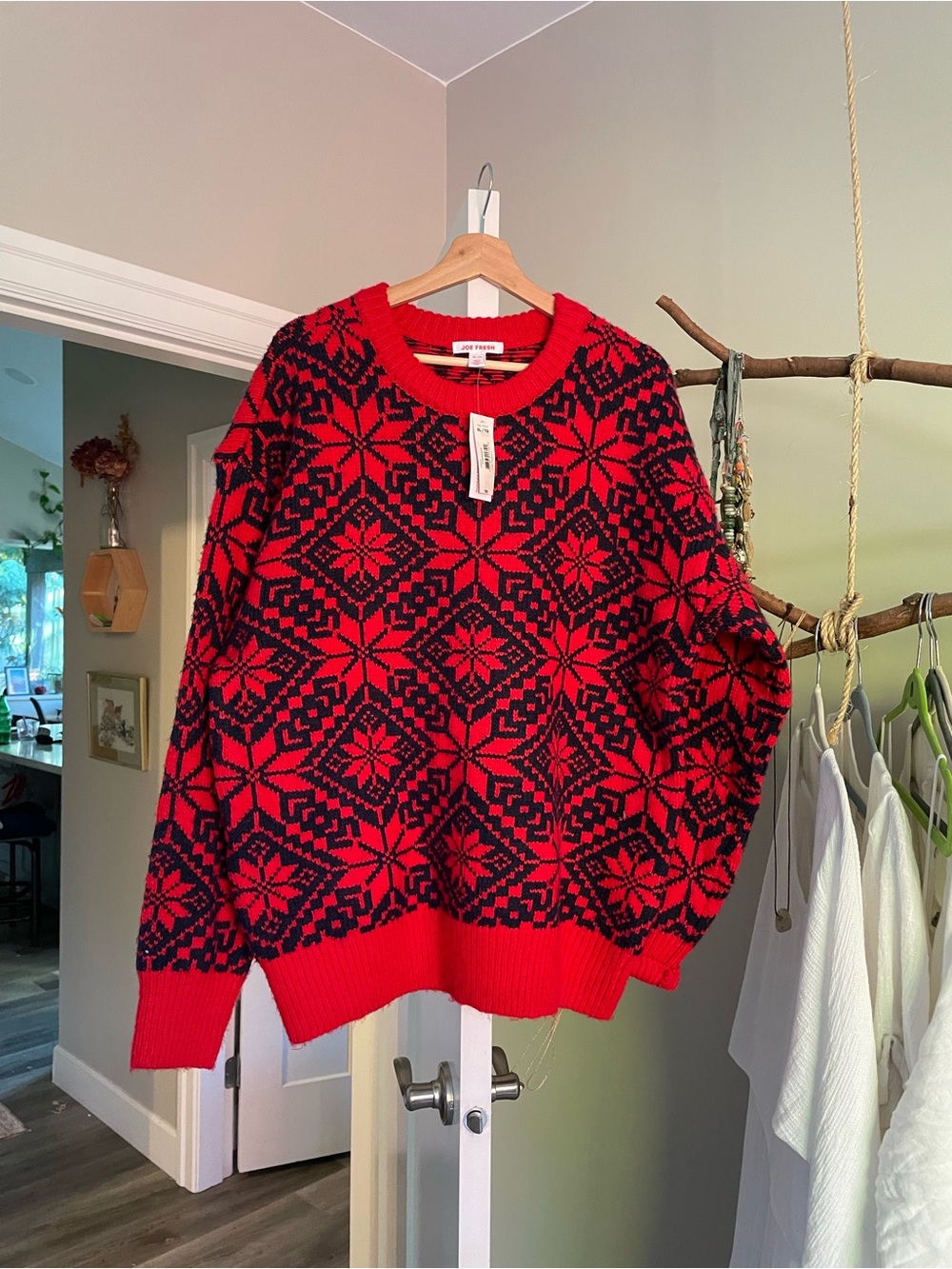 NWT Joe Fresh nordic style Christmas Knit sweater XL